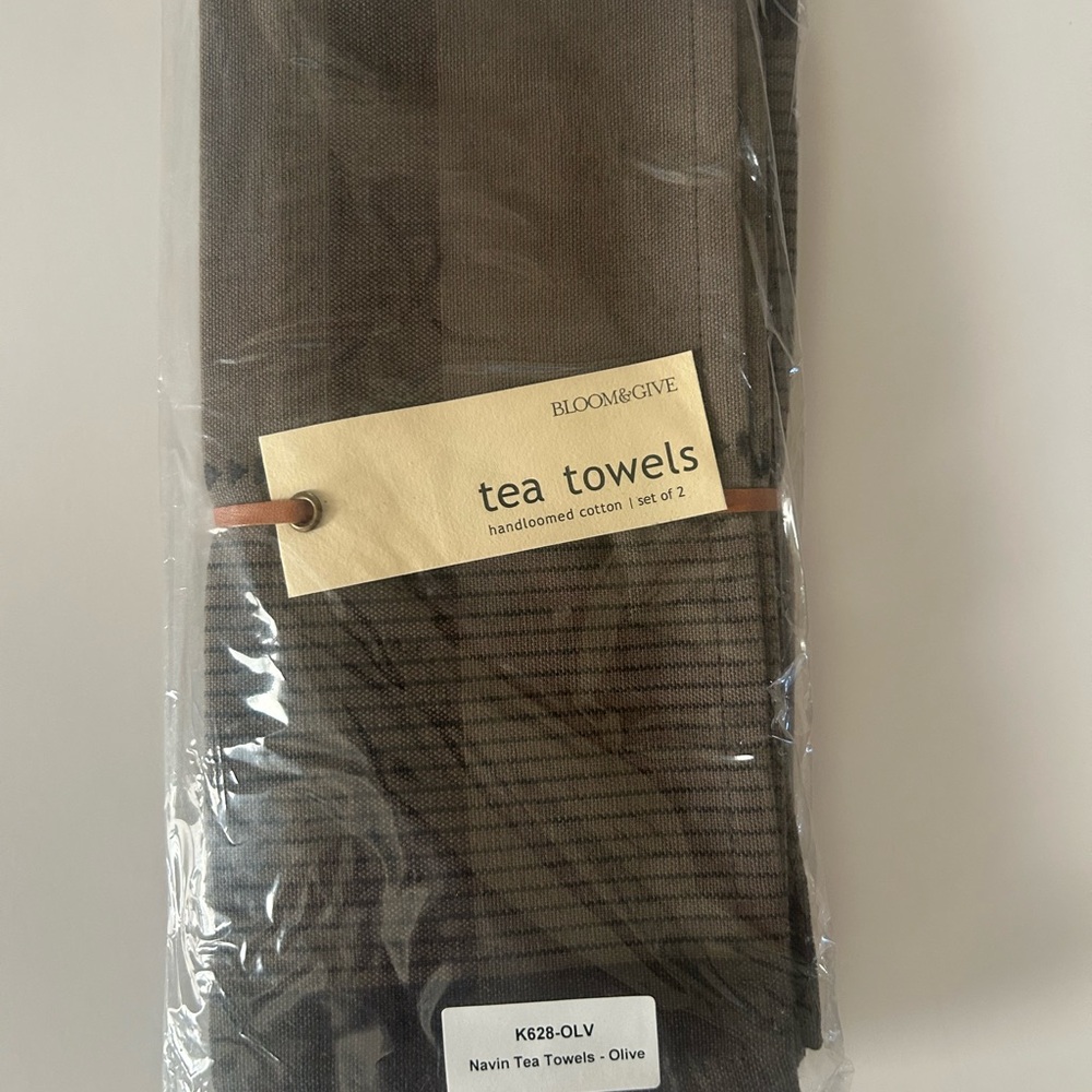 Olive Tea Towels - Set of 2